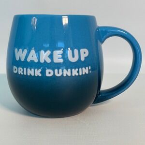 Dunkin' Donuts Coffee Mug Blue Ombre Wake Up Drink Dunkin'‎ 20 oz